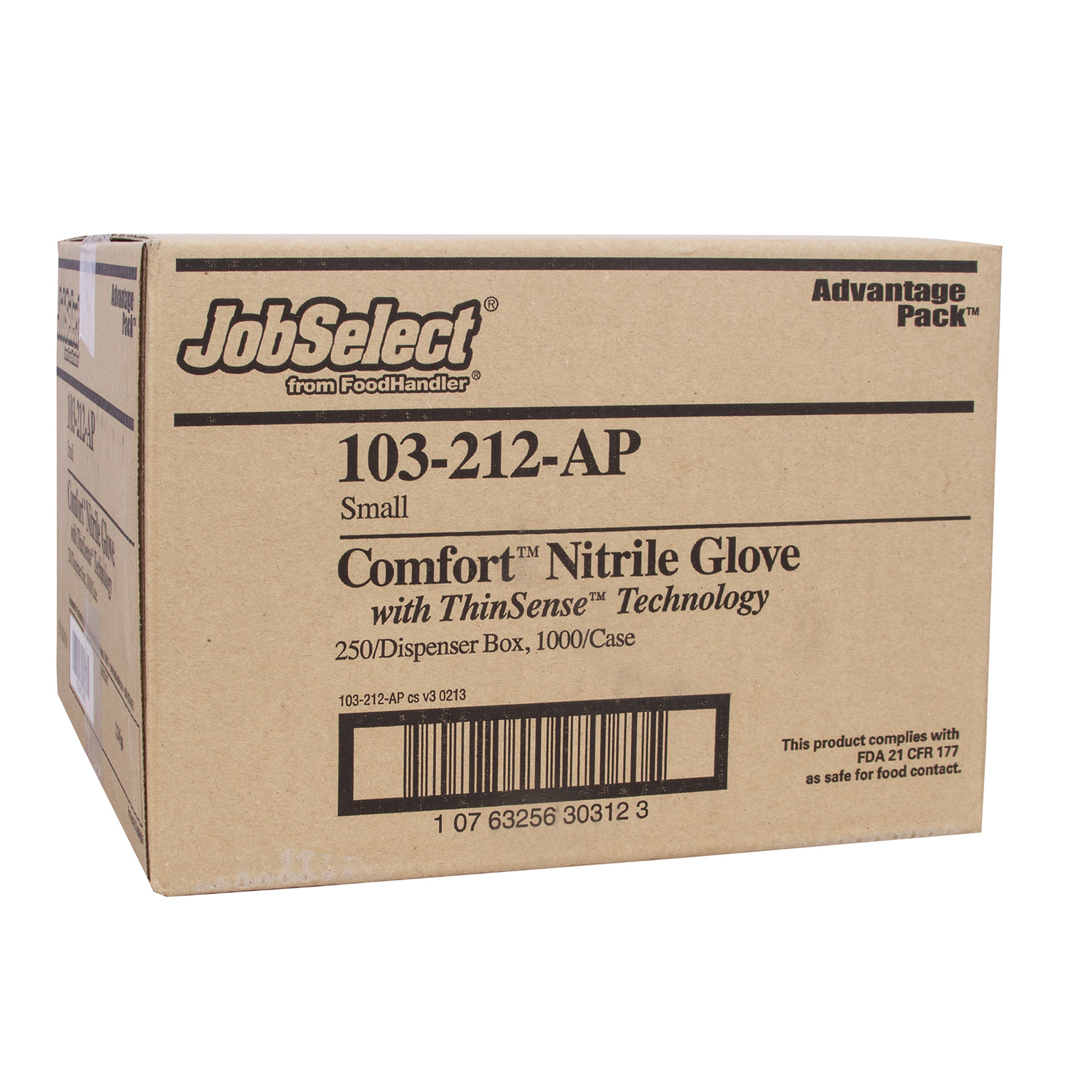 Pack of 1000 X-Large Grape Nitrile JobSelect 103-218-AP JobSelect Comfort 