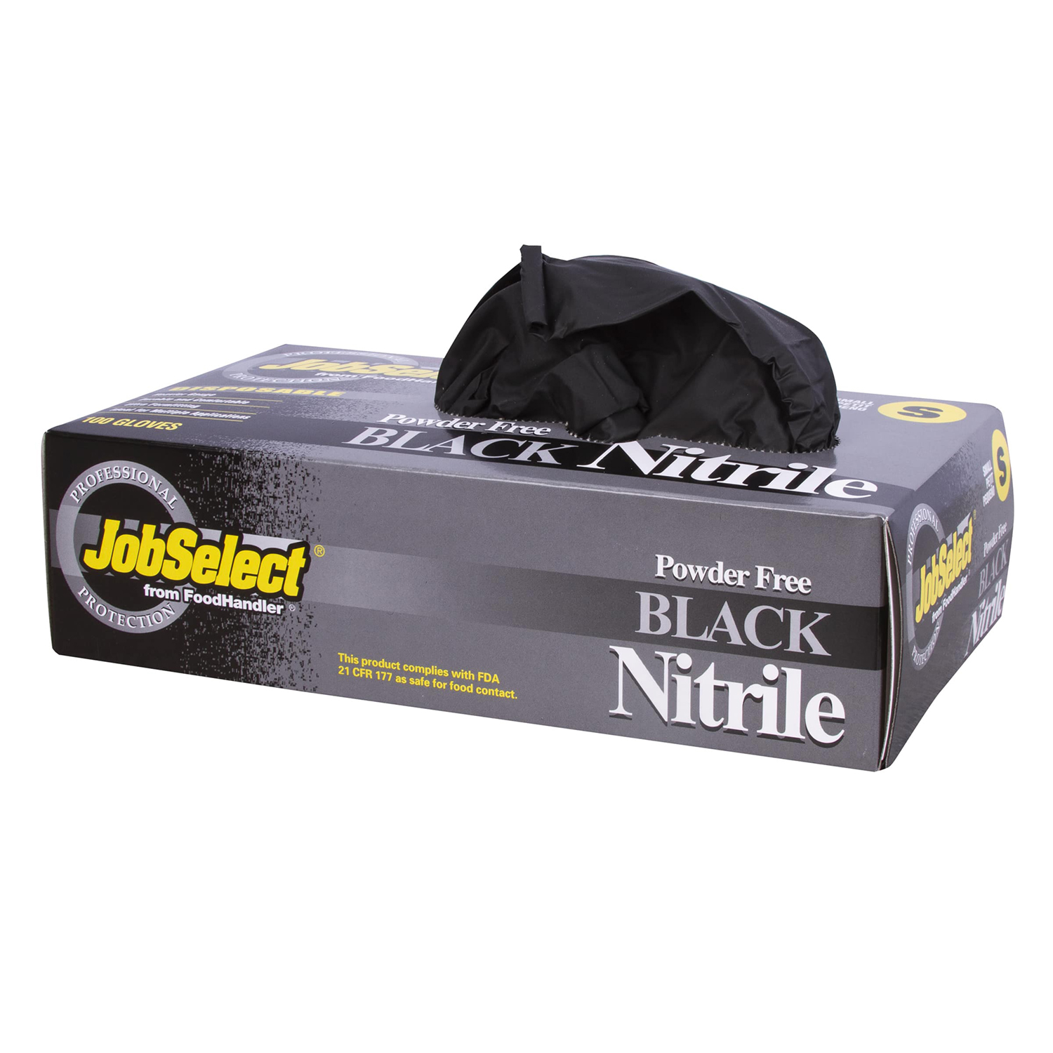 Black Nitrile JobSelect 103-216-BLK JobSelect LG Pack of 1000 