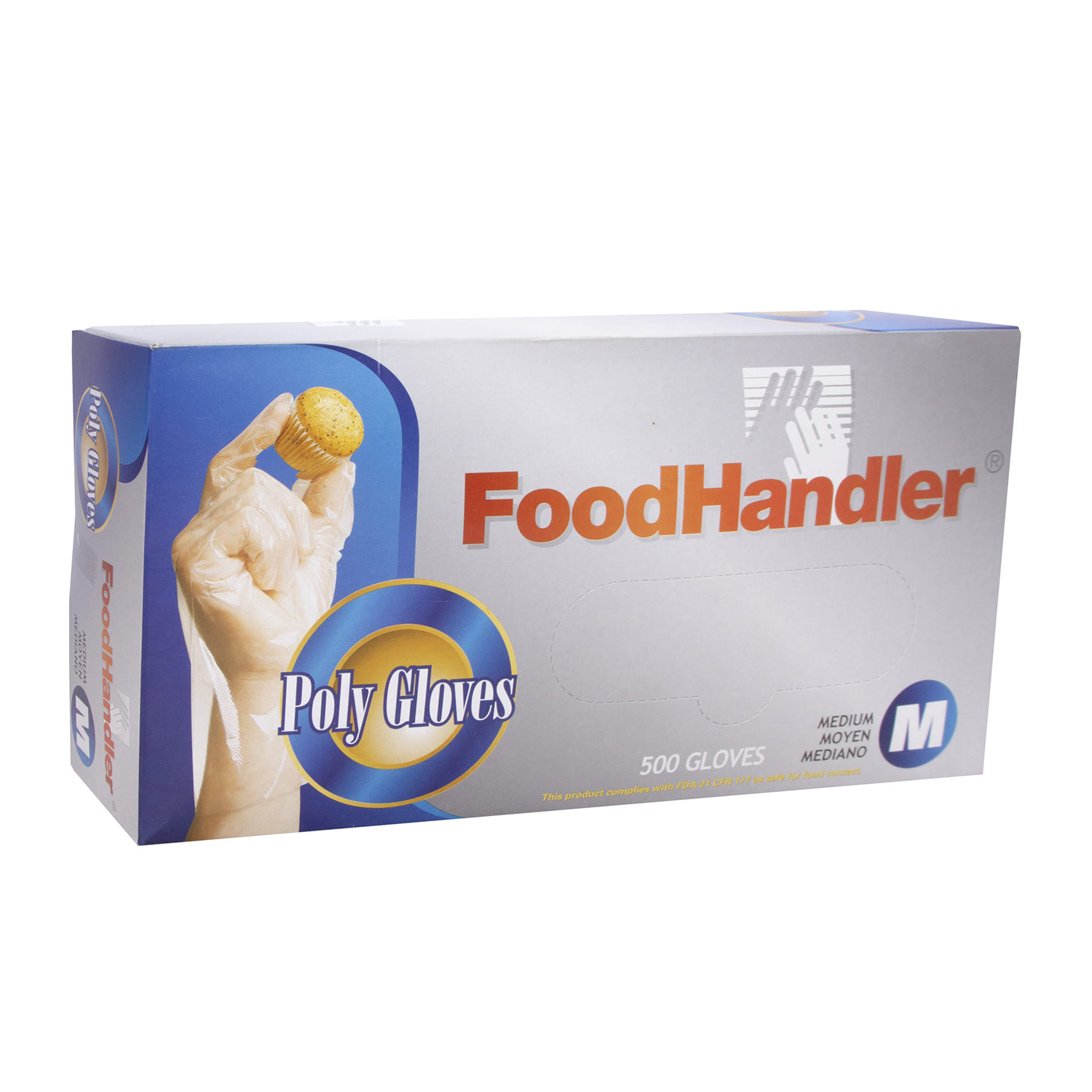 Details about   2000 Medium FoodHandler Disposable Poly Gloves Latex-Free 104-504-CP Deli Case 